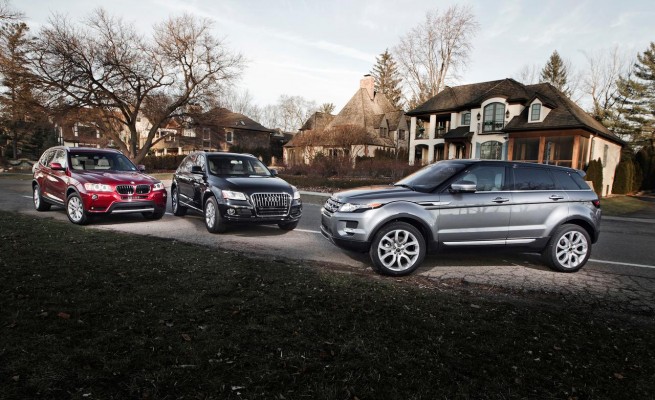 2013-BMW-X3-xDrive28i-vs.-2013-Audi-Q5-2.0T-2013-Range-Rover-Evoque-655x400