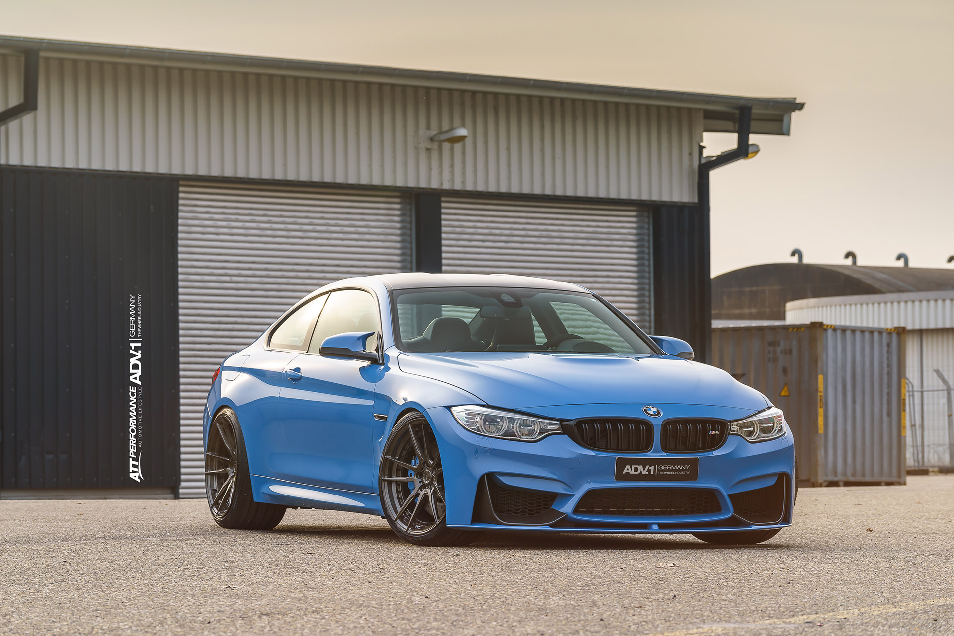 BMW M4 in Yas Marina Blue Metallic With ADV Wheels