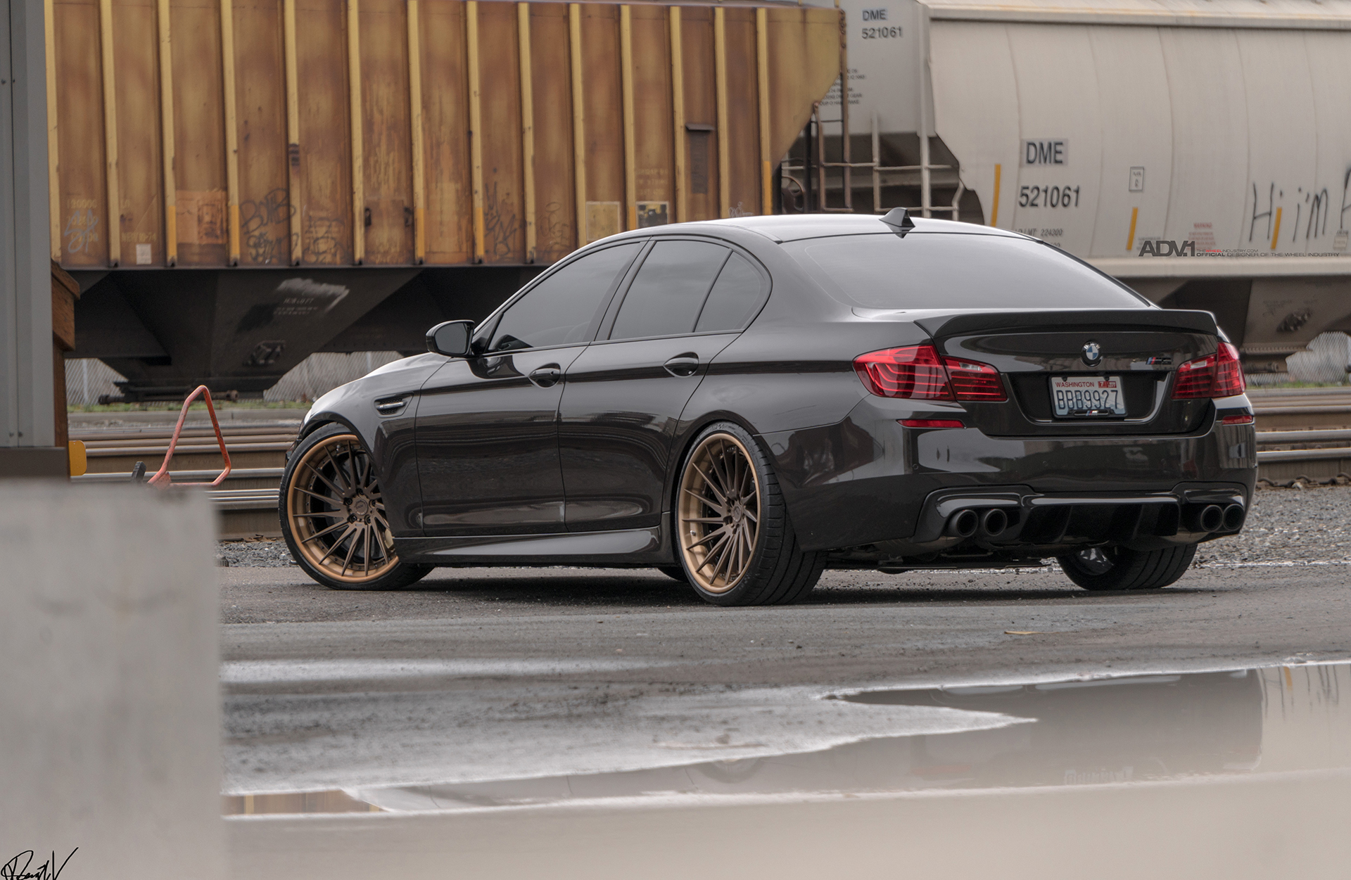 New ADV.1 Wheels for Black Sapphire Metallic BMW M5