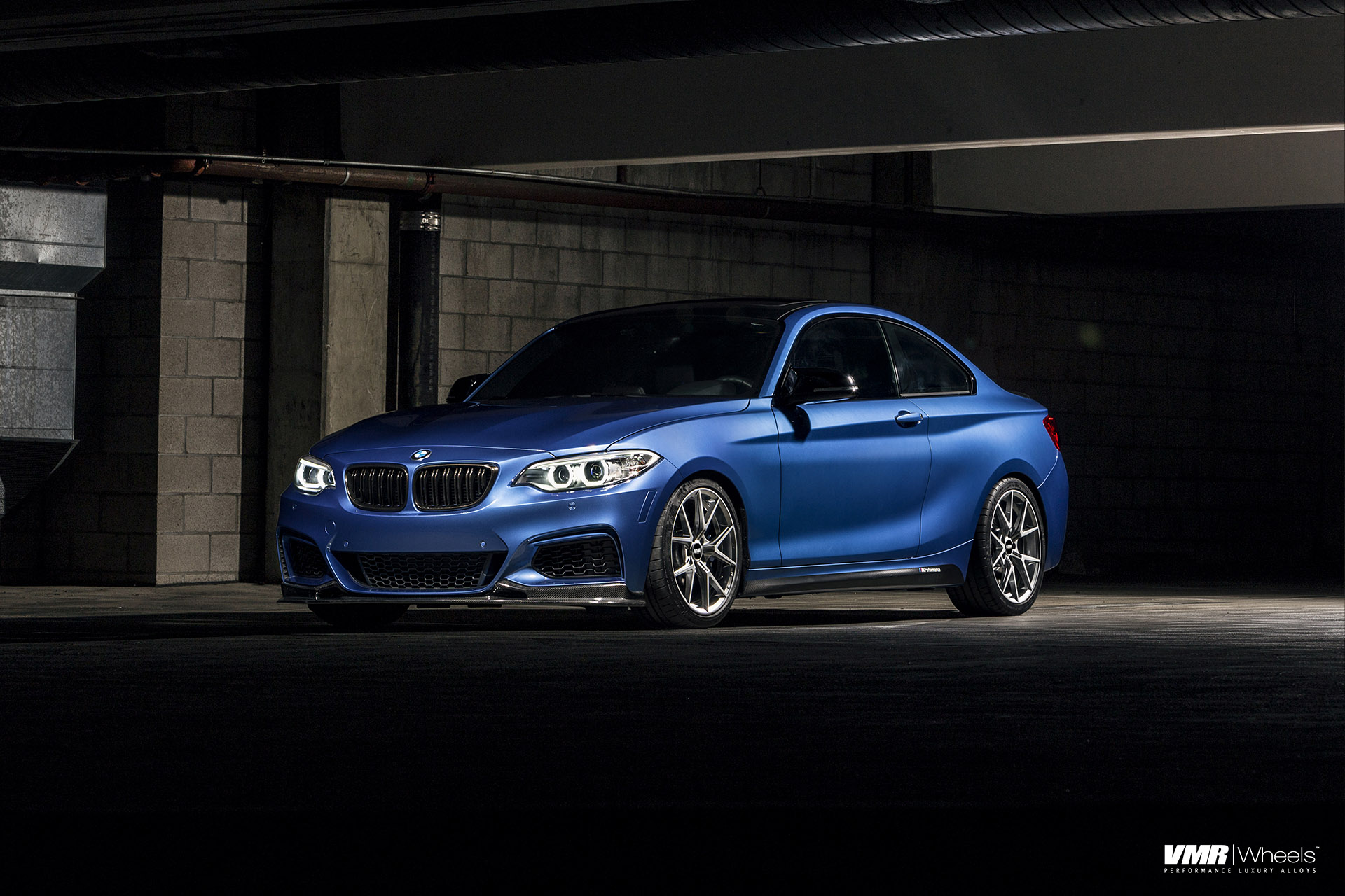 BMW M240i in Estoril Blue With VMR Wheels