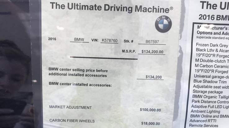 This BMW M4 GTS was Marked Insanely High at a Dealership