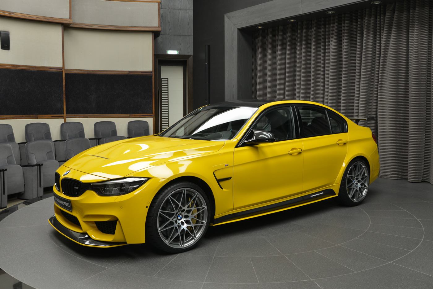 BMW Abu Dhabi: Speed Yellow BMW M3 With GTS Parts