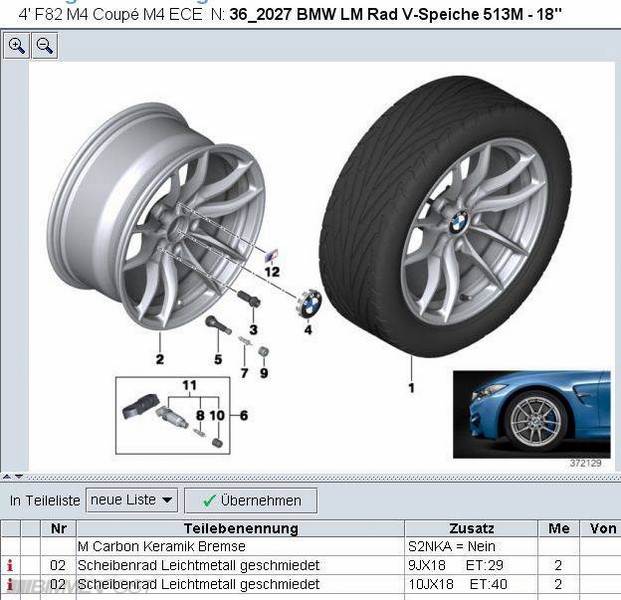 Preview of Some BMW F80 M3 / F82 M4 ETK Parts Catalog BMW.SG BMW