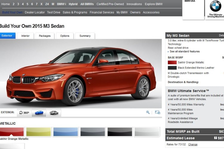 Try out the BMW M3 and M4 Live Configurator - BMW.SG