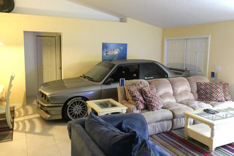 bmw in living room
