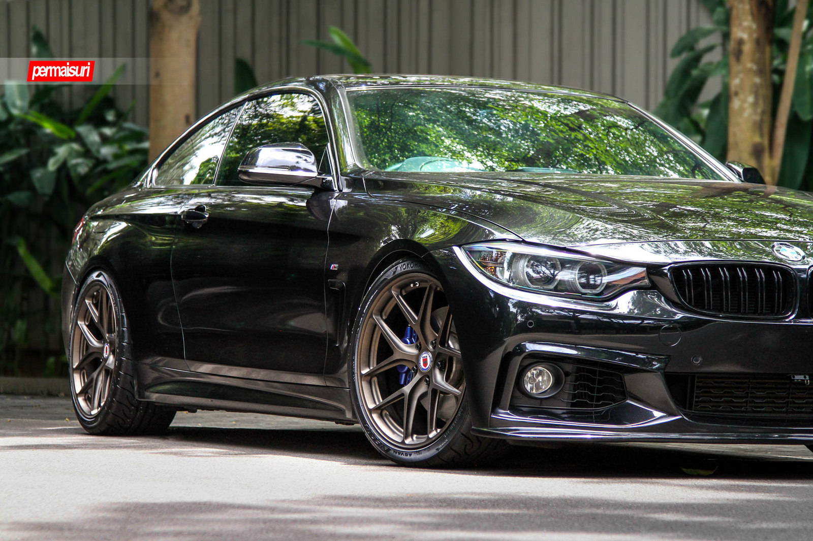 BMW 435i Gets HRE Wheels in Satin Black