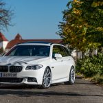 Alpine White BMW 5 Series Touring Gets Some New Vossen Wheels