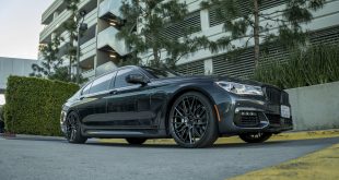 Carbon Graphite BMW 7 Series With Vorsteiner Wheels