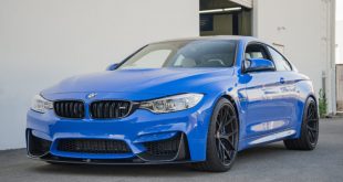 [Photos] F82 M4 With M Performance Parts in Santorini Blue and HRE Wheels