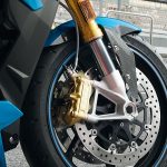 Special editions BMW M4 and S 1000 R in Speed Yellow and Laguna Seca Blue