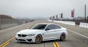 Alpine White BMW M4 With New Vorsteiner Wheels And Aero Parts