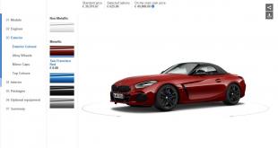 Europe Gets 2019 BMW Z4 Configurators Online