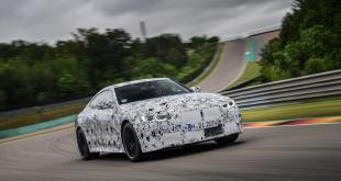 The new BMW M3 Sedan and the new BMW M4 CoupÃ© on the racetrack