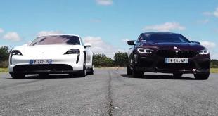 Porsche Taycan Turbo S vs M8 Gran Coupe