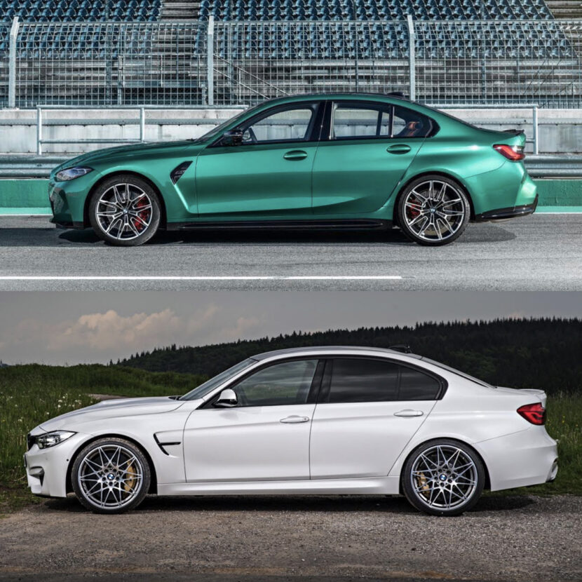 Photo comparison of G80 M3 and F80 M3 reveals which looks better