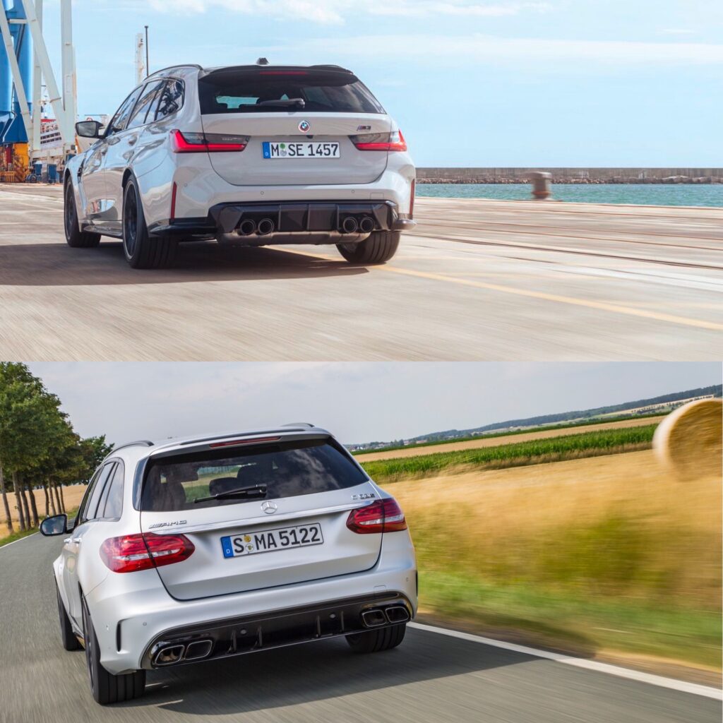 BMW M3 Touring Versus Mercedes-AMG C63 Wagon - Photo Comparison